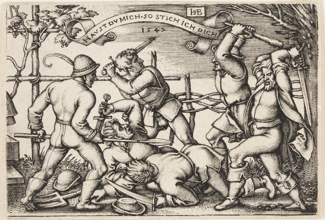 Köylü Kavgası by Hans Sebald Beham