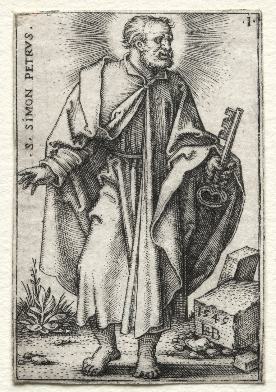 Aziz Simon Peter, 1545-1546. by Hans Sebald Beham