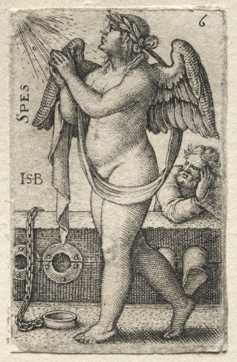 Tanrı Bilgisi ve Yedi Ana Erdem: Umut - Spes by Hans Sebald Beham