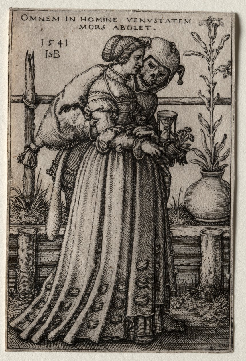 Bir Aptal Gibi Maskeli Balo Yapan Ölüm Hanımı, 1541. by Hans Sebald Beham