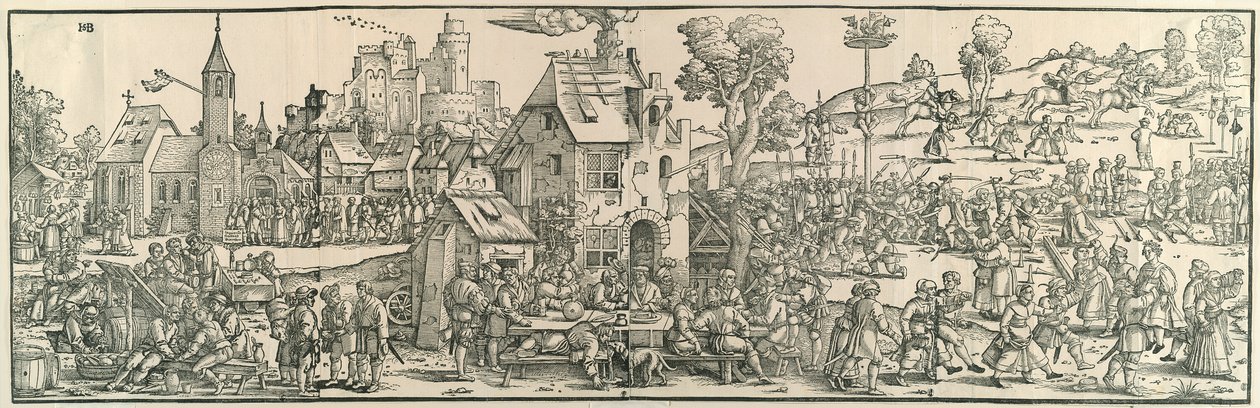 Büyük Köy Fuarı by Hans Sebald Beham