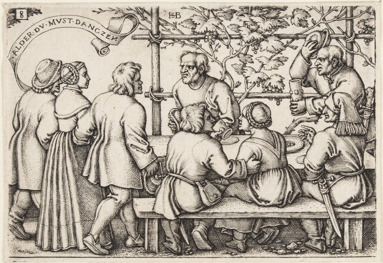 Köylü Bayramı veya On İki Ay by Hans Sebald Beham