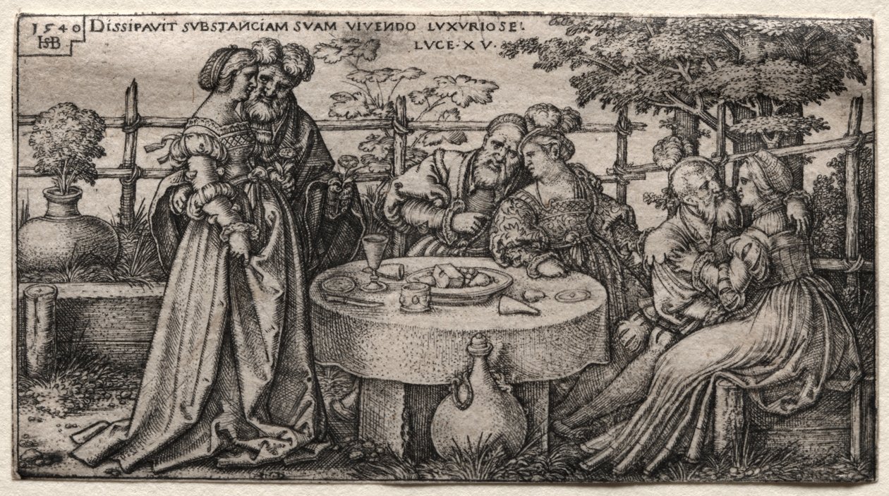Müsrif Oğul: Servetini Boşa Harcamak by Hans Sebald Beham
