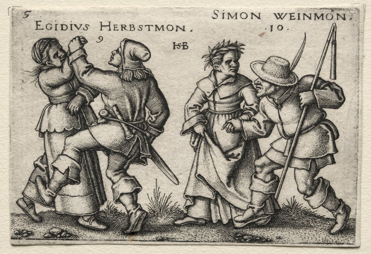 Köy Düğünü: Egidius Herbstmon / Simon Weimon by Hans Sebald Beham