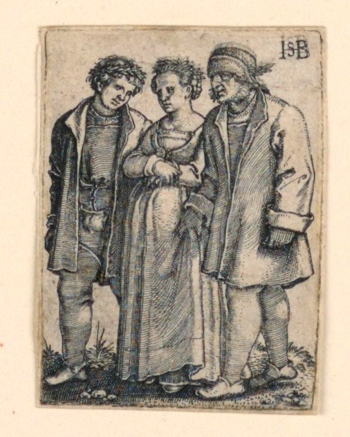 Düğün Alayı: Gelin ve Damat by Hans Sebald Beham