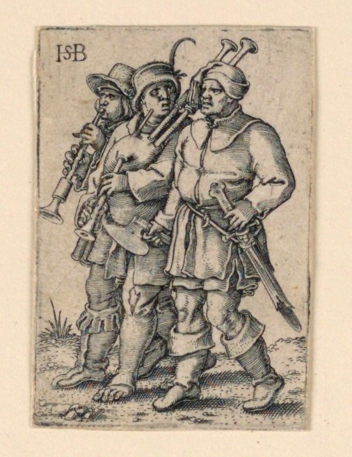 Düğün Alayı: Üç Müzisyen by Hans Sebald Beham