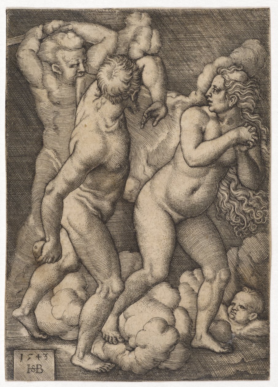 Cennetten kovulma, 1543 by Hans Sebald Beham