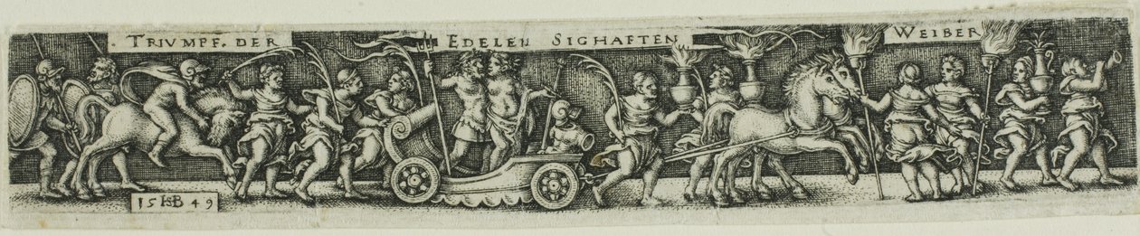 Asil Şanlı Kadınların Zafer Alayı by Hans Sebald Beham