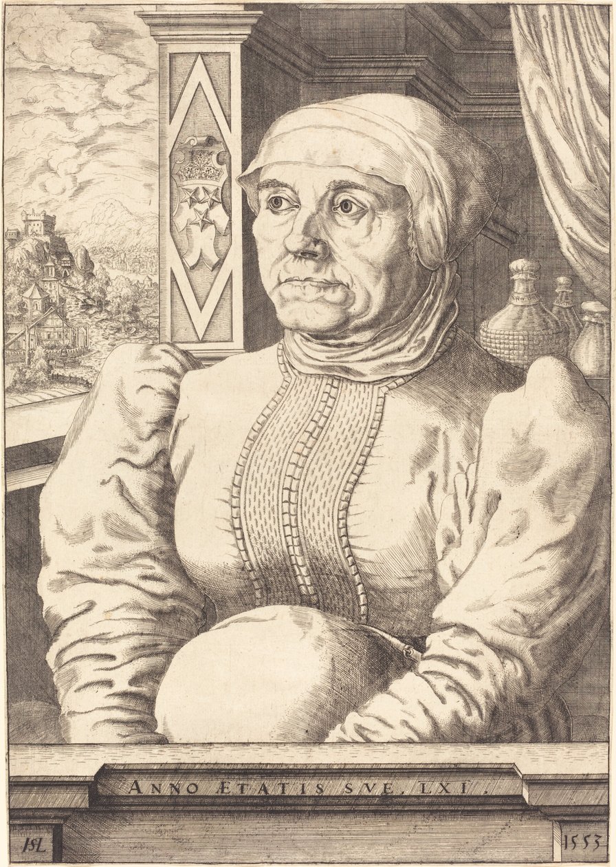 Felicitas von Eckh Freyberg, 1553. by Hans Sebald Lautensack
