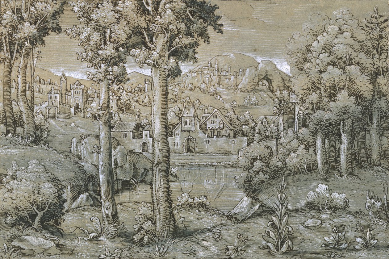 Hayali Manzara, 1543. by Hans Sebald Lautensack