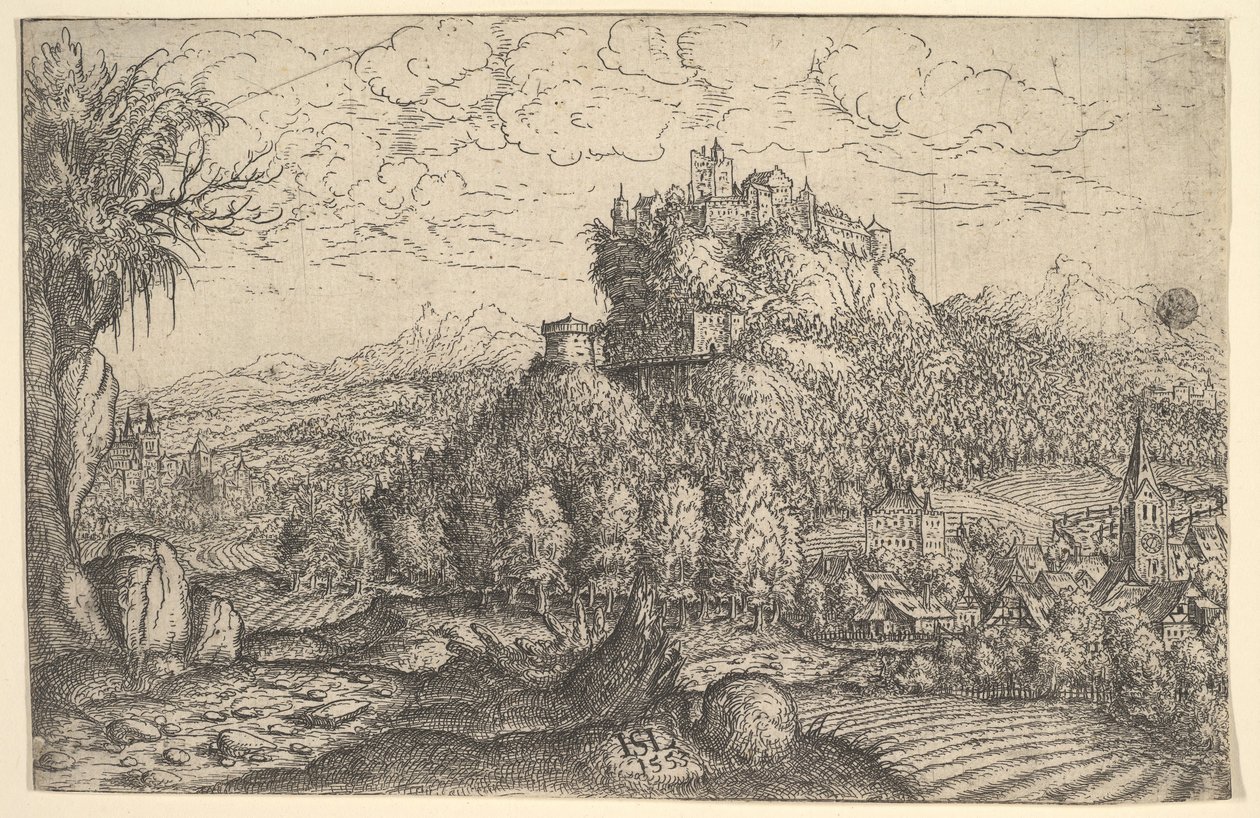 Manzara, 1553. by Hans Sebald Lautensack