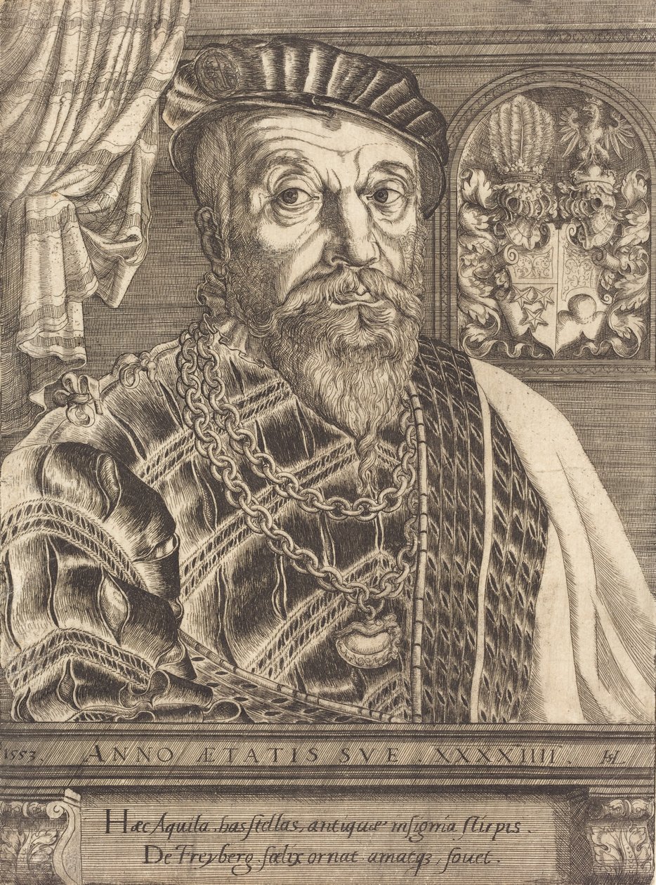 Pancraz von Freyberg Hohenschau, 1553. by Hans Sebald Lautensack