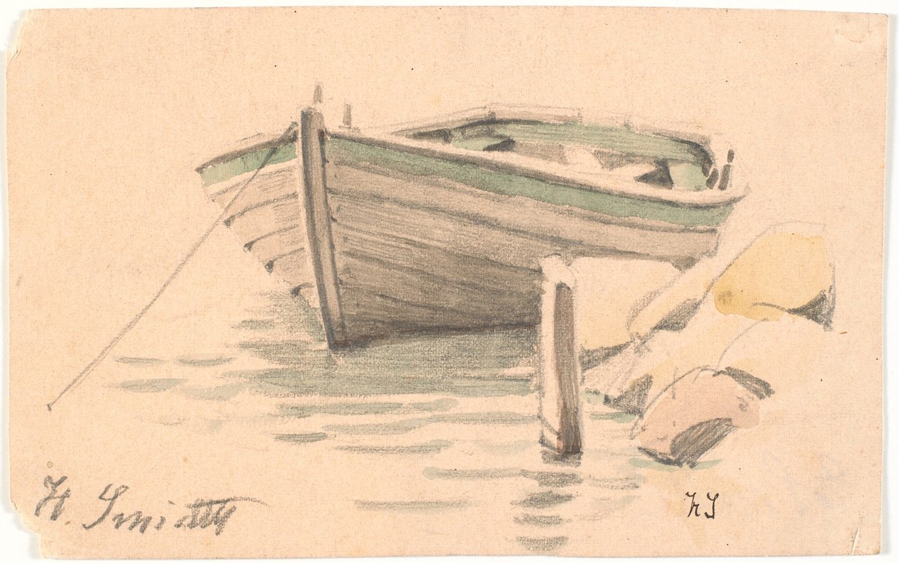 Bir kürek teknesi by Hans Smidth