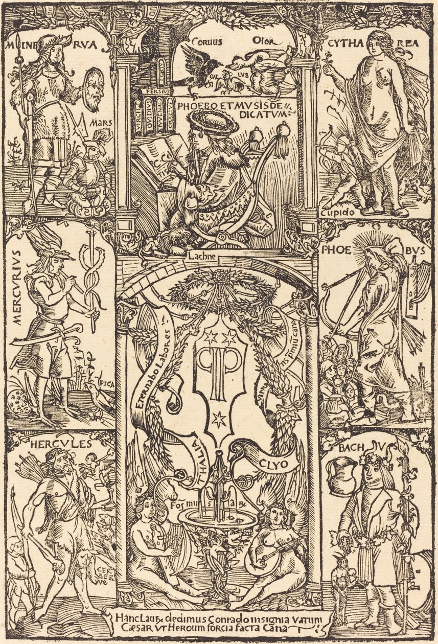 Yunan ve Roma Tanrılarıyla Çevrili Keltler by Hans Süss von Kulmbach