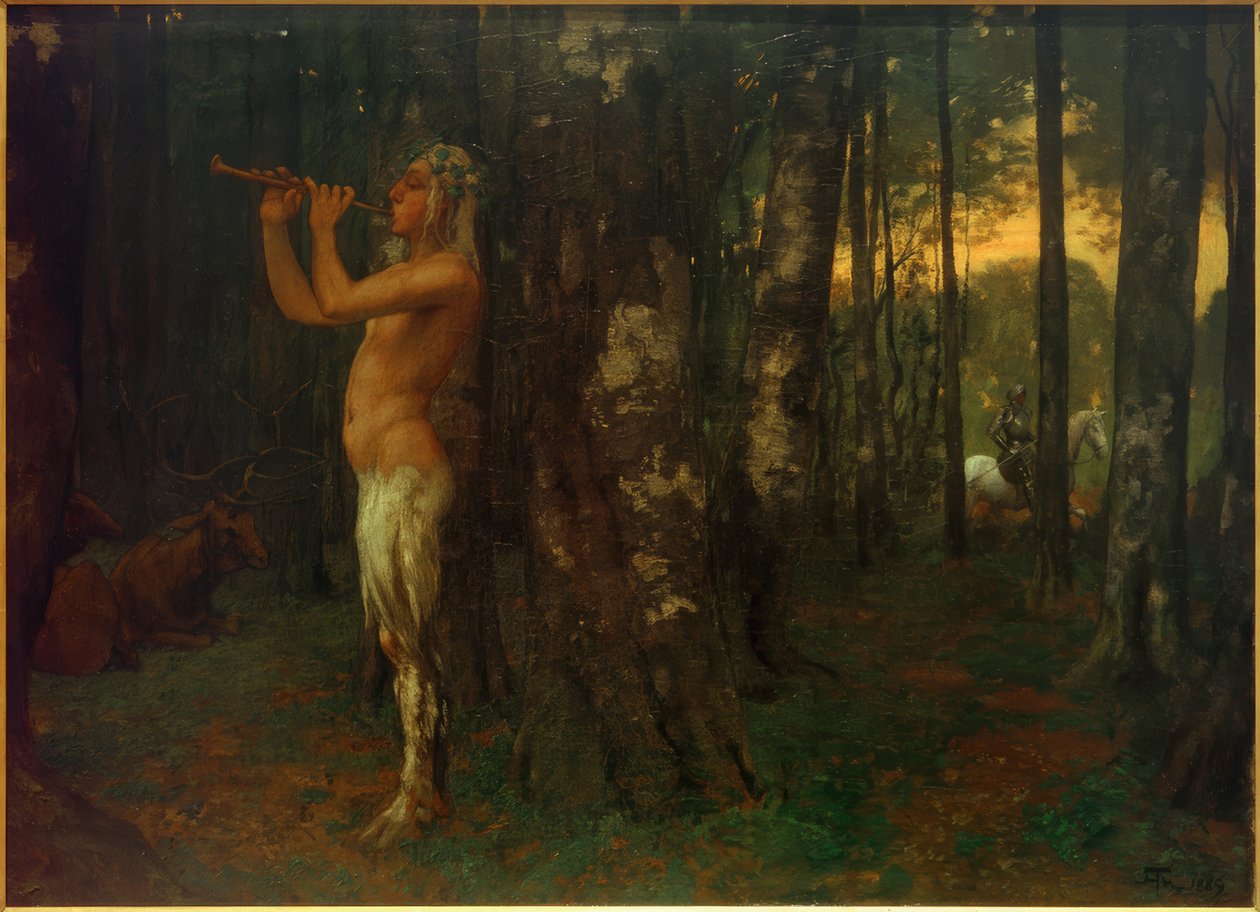 ormanda alacakaranlık by Hans Thoma