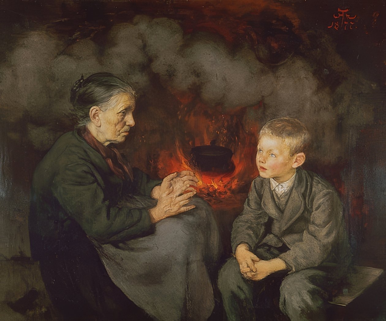 Büyükanne peri masalları anlatır by Hans Thoma