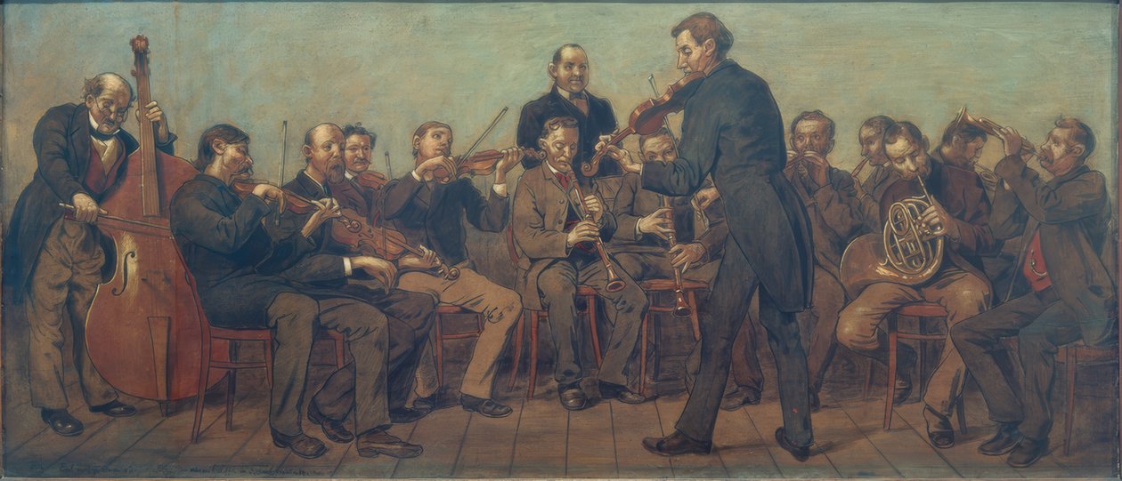 kırsal müzik grubu by Hans Thoma