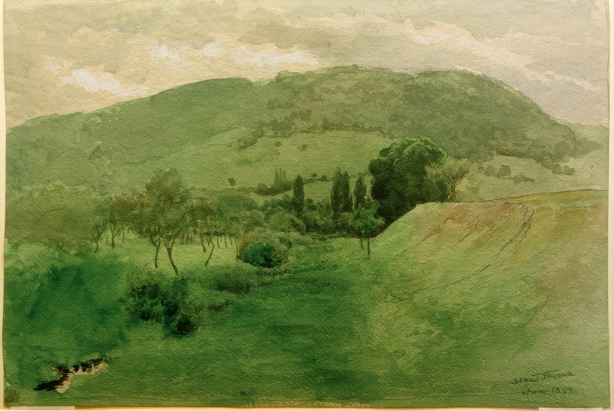 Kara Orman manzarası by Hans Thoma