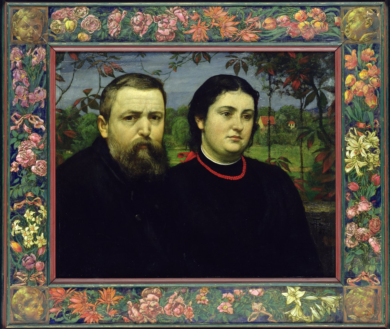 Karısı Bonicella ile Sanatçı, 1887 by Hans Thoma