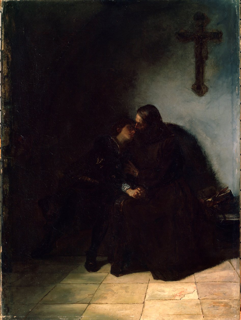 Hükümlülere Veda, c1860-1900. Alman resmi by Hans Thoma