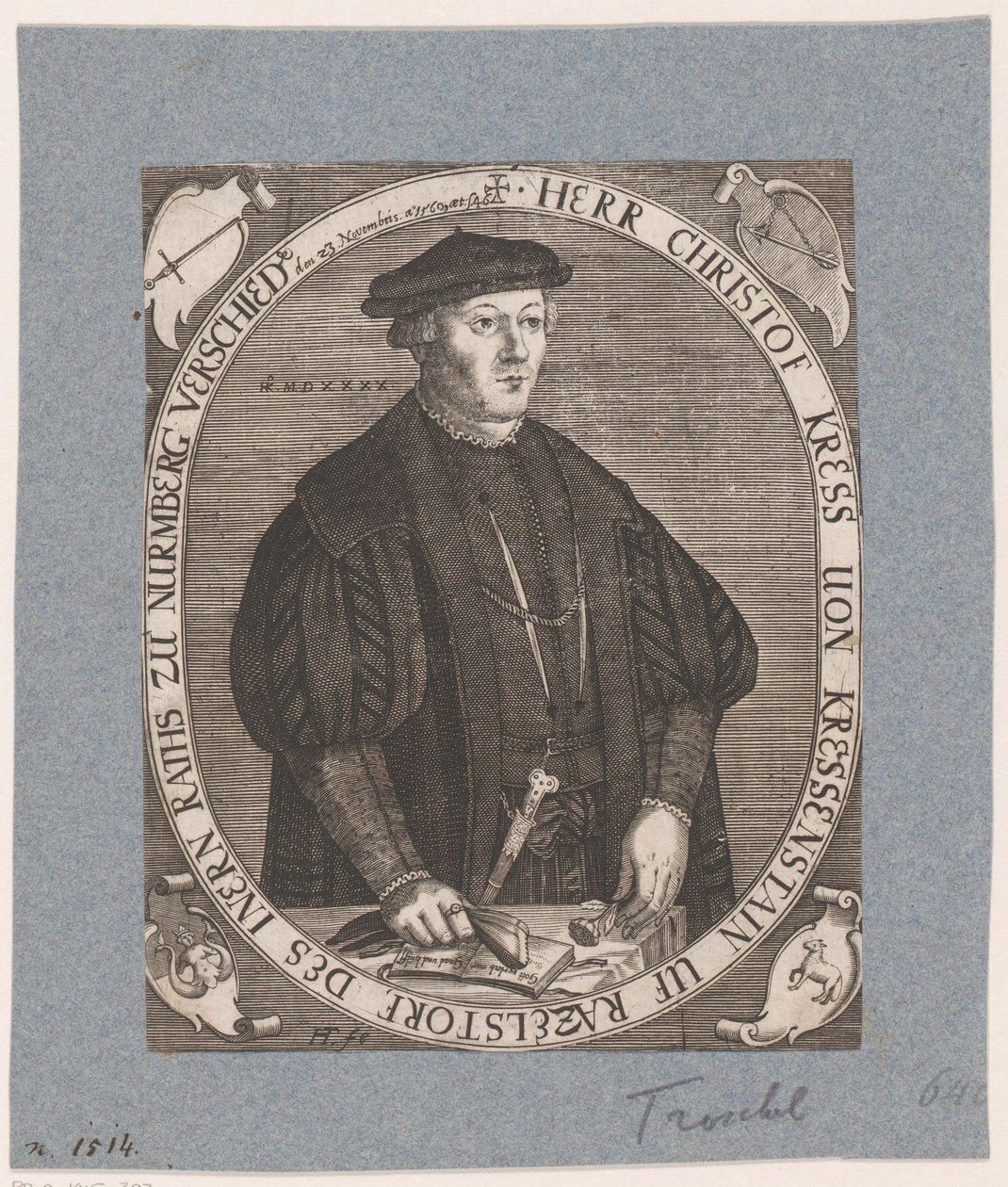 Christoph II Kreß von Kressenstein'ın Portresi by Hans Troschel
