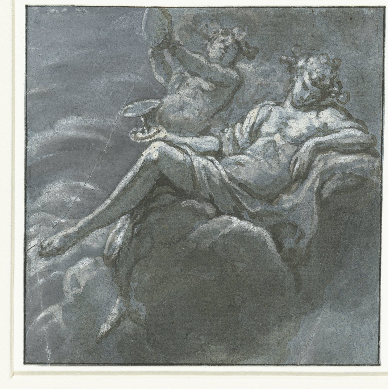 Bir suluk ve bir Sileen ile Bacchus by Hans Ulrich Franck