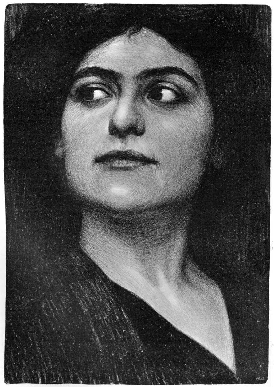 Bir kadının kafasının incelenmesi, 1899. by Hans Unger