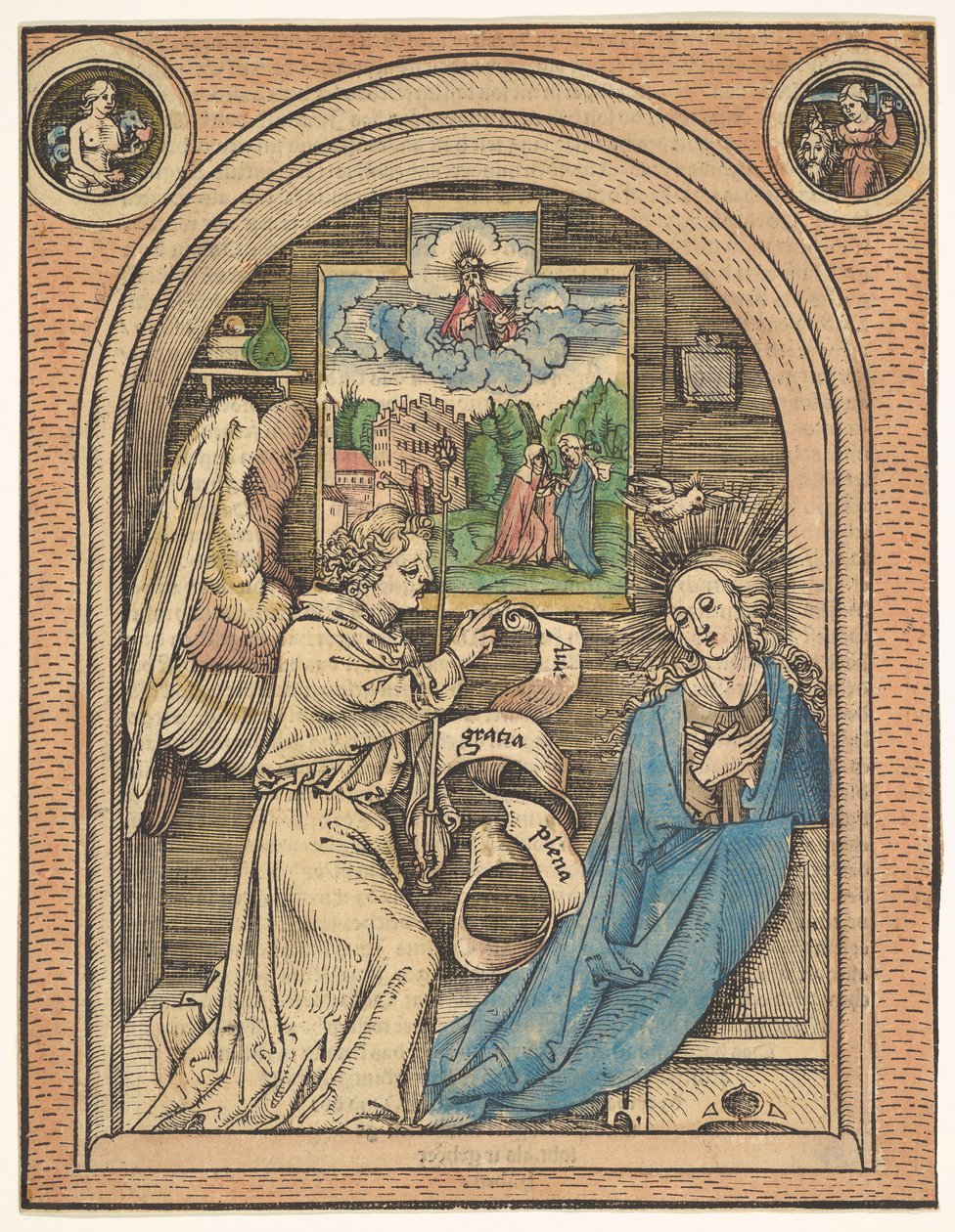 Müjde, 15. yüzyılın sonları ile 16. yüzyılın başlarında. by Hans Wechtlin the Elder