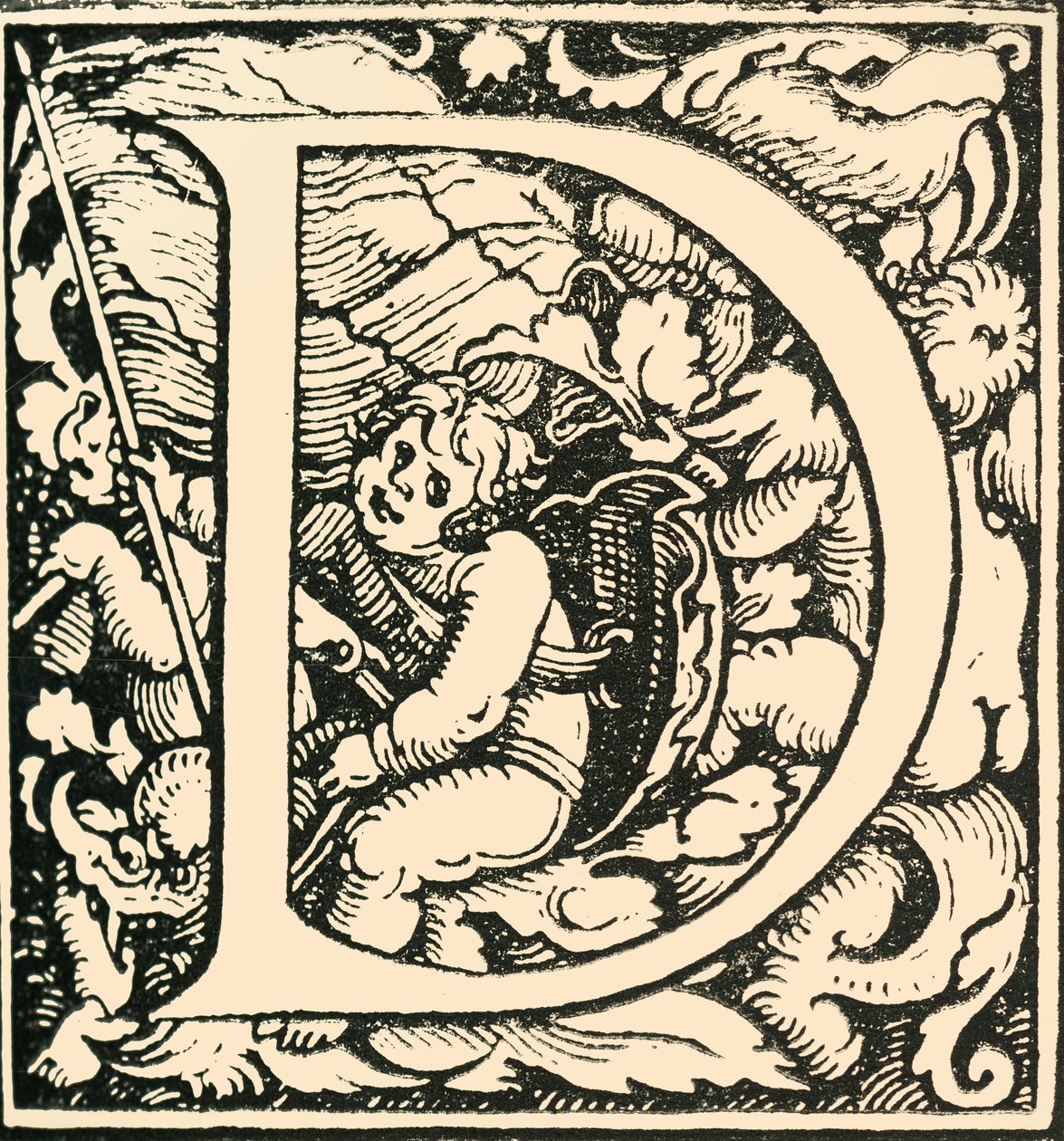 D - Bir Alfabe, Hans Weiditz, c1520-1521, 1908. by Hans Weiditz