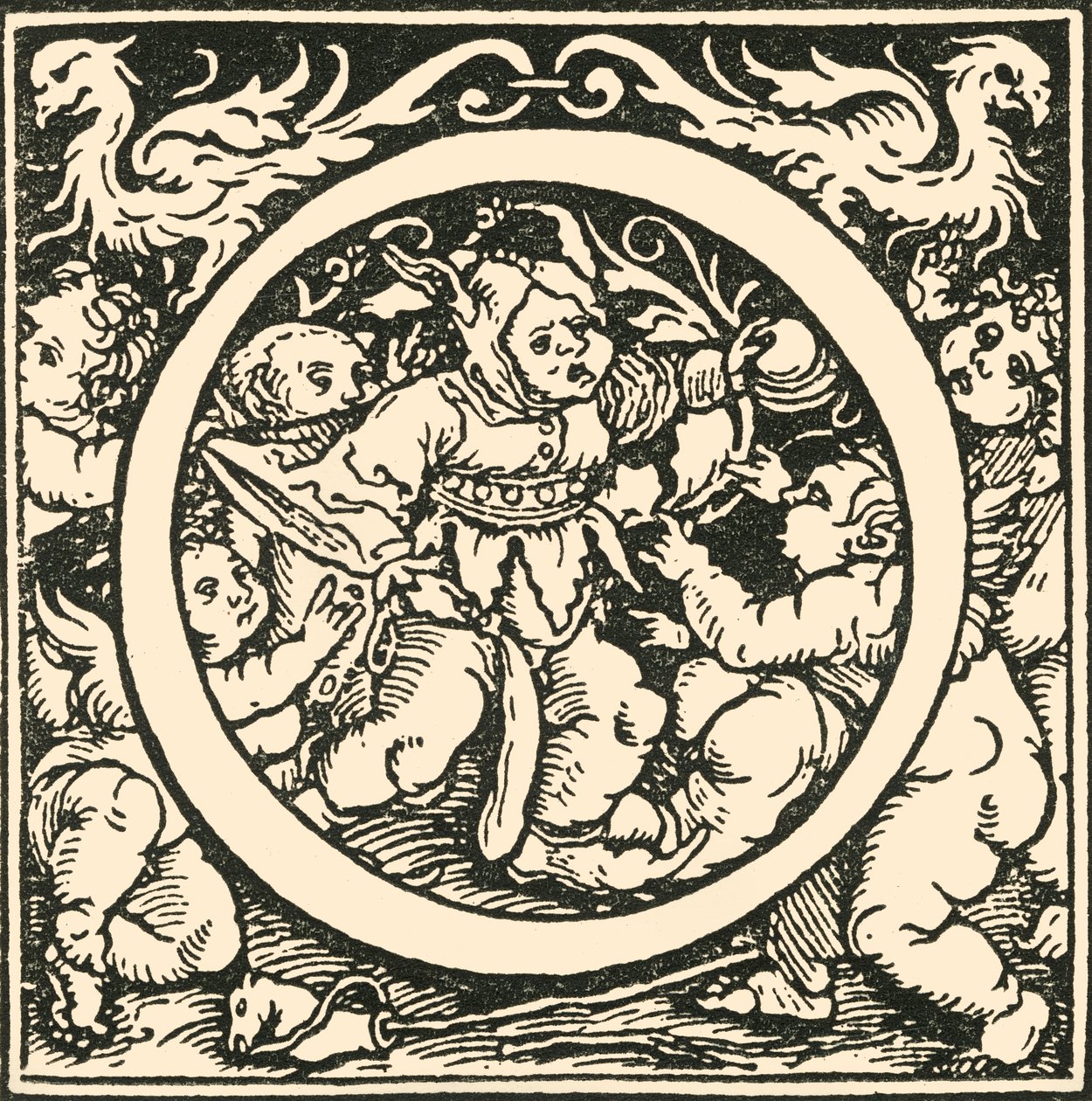 O - Bir Alfabe, Hans Weiditz, c1520-1521, 1908. by Hans Weiditz