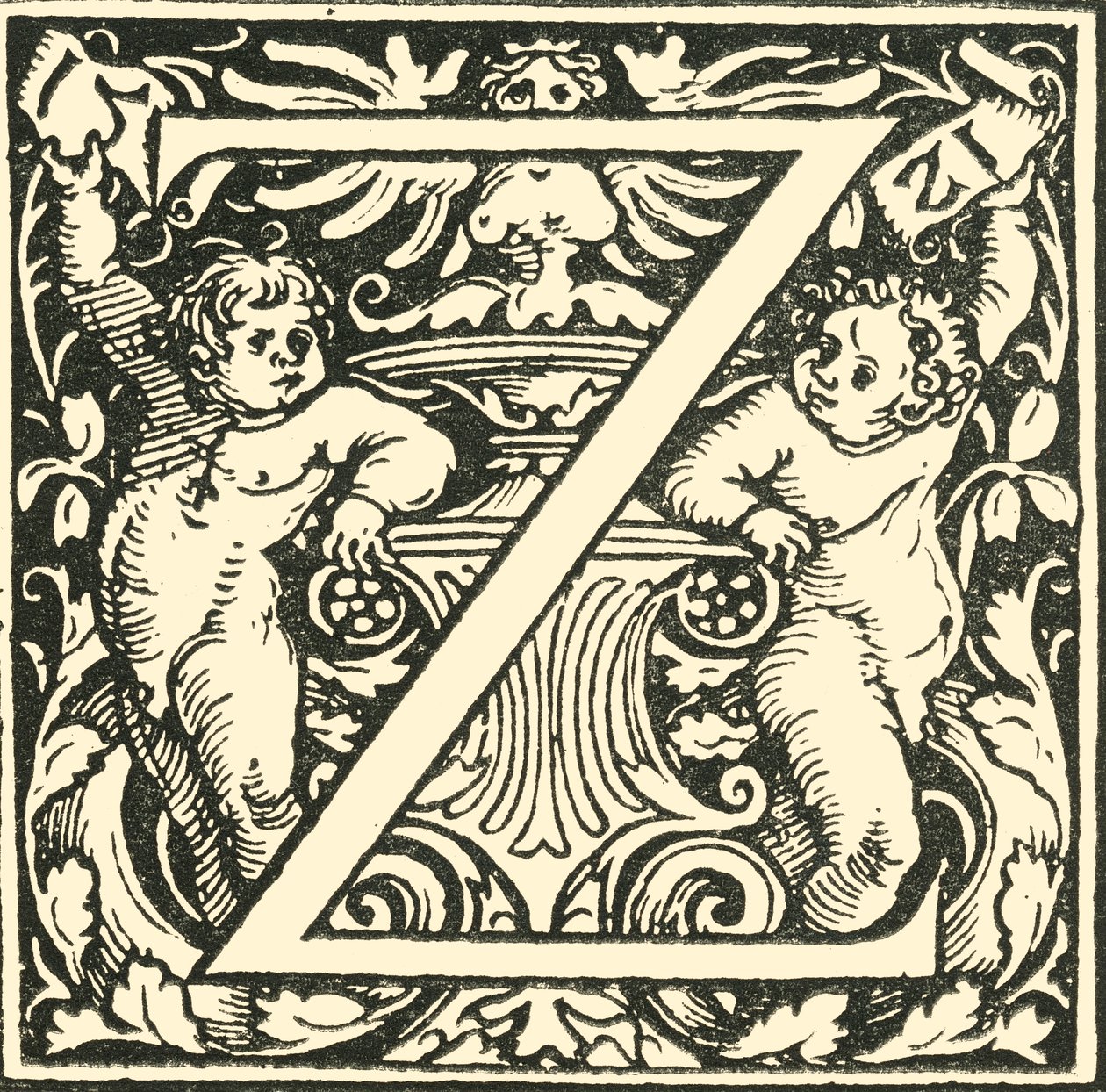 Z - Bir Alfabe, Hans Weiditz, c1520-1521, 1908. by Hans Weiditz