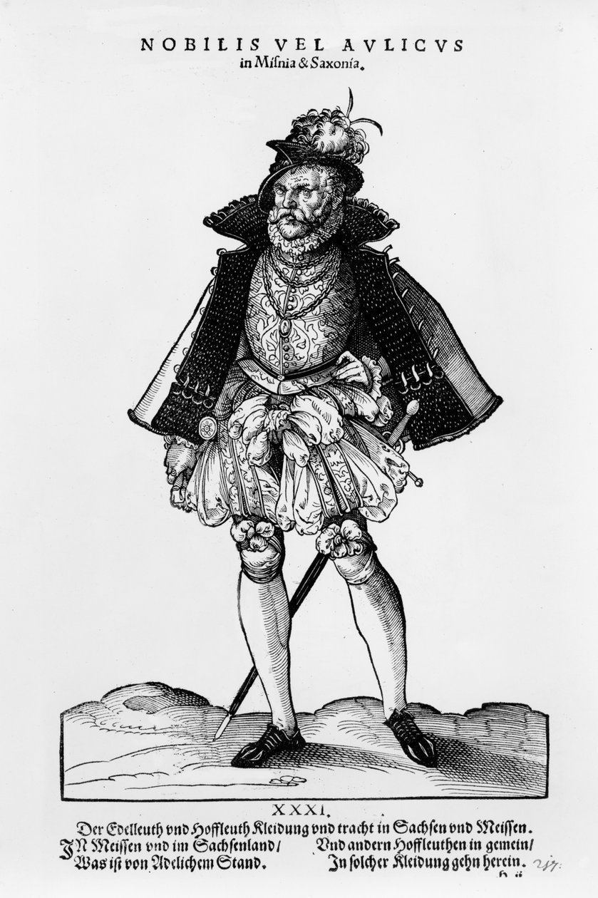 A Nobleman from Misnia und Saxonia, illustration from 