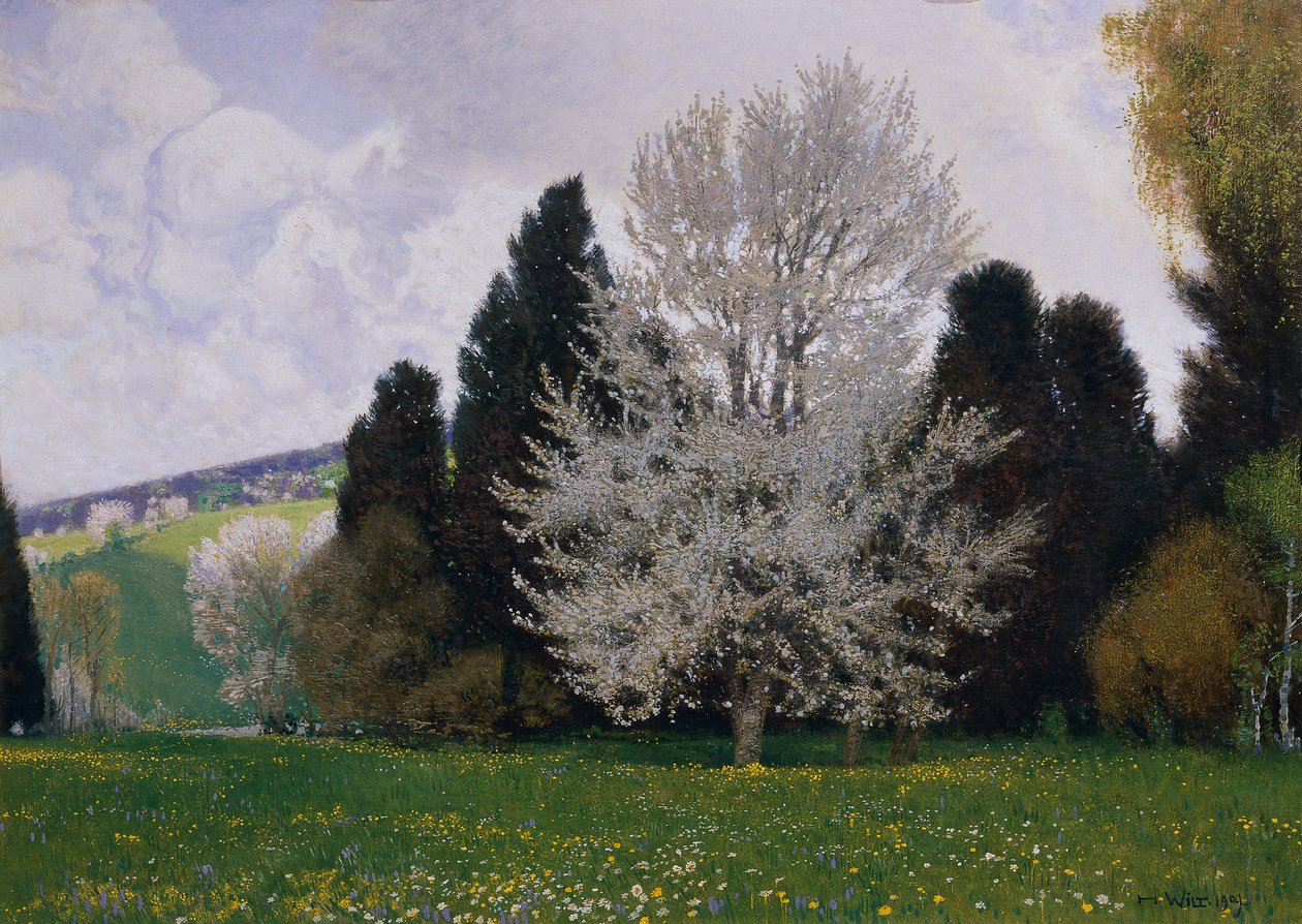 Viyana Ormanlarında Bahar by Hans Wilt