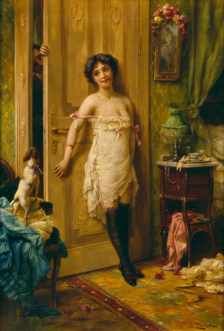 ateşli bir hayran by Hans Zatzka
