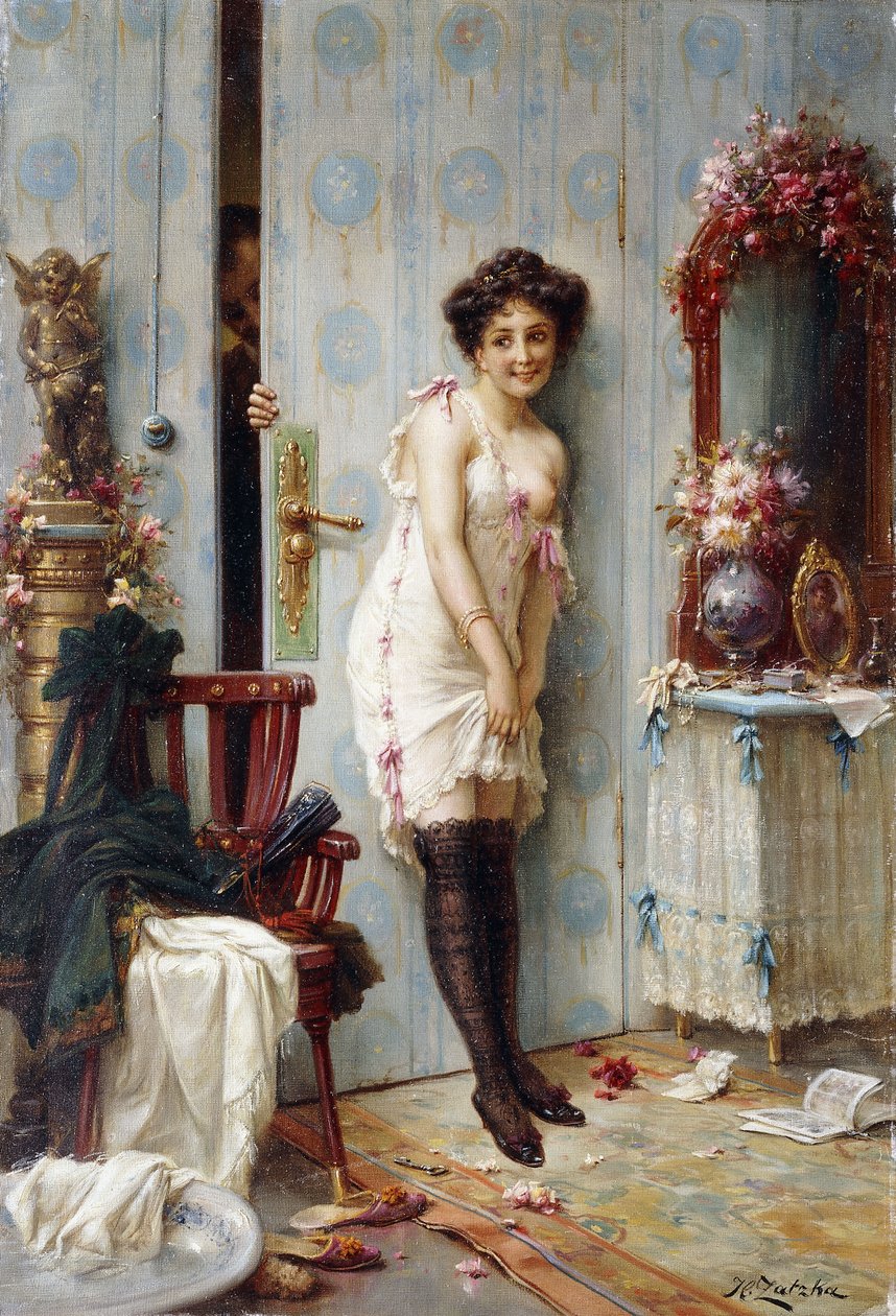 aşık ziyaretçi by Hans Zatzka