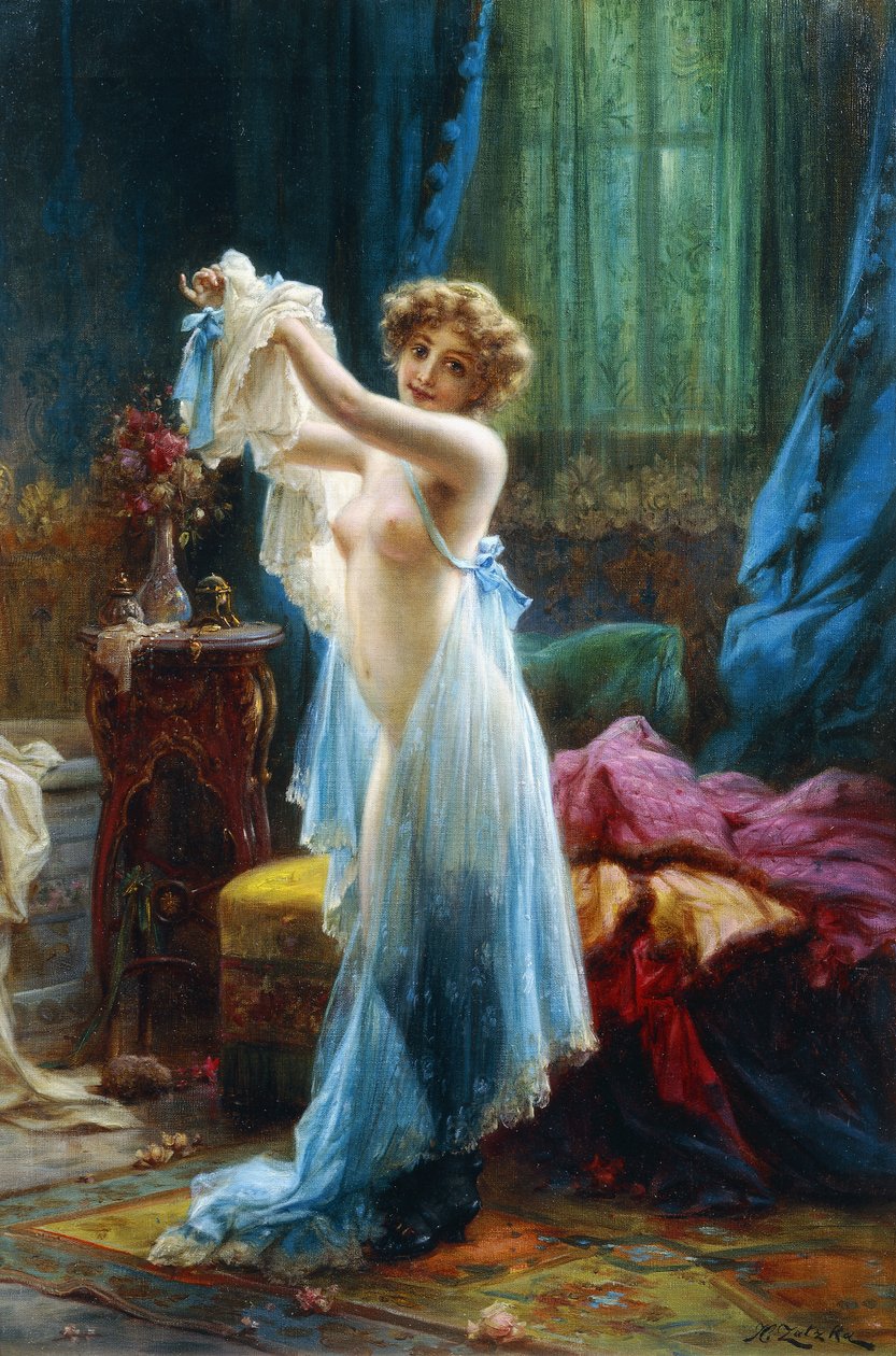 Boudoir by Hans Zatzka