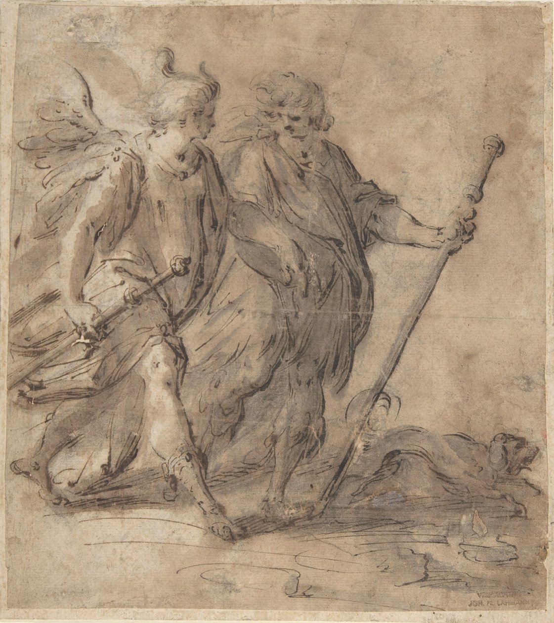 Tobias ve Melek by Hans von Aachen
