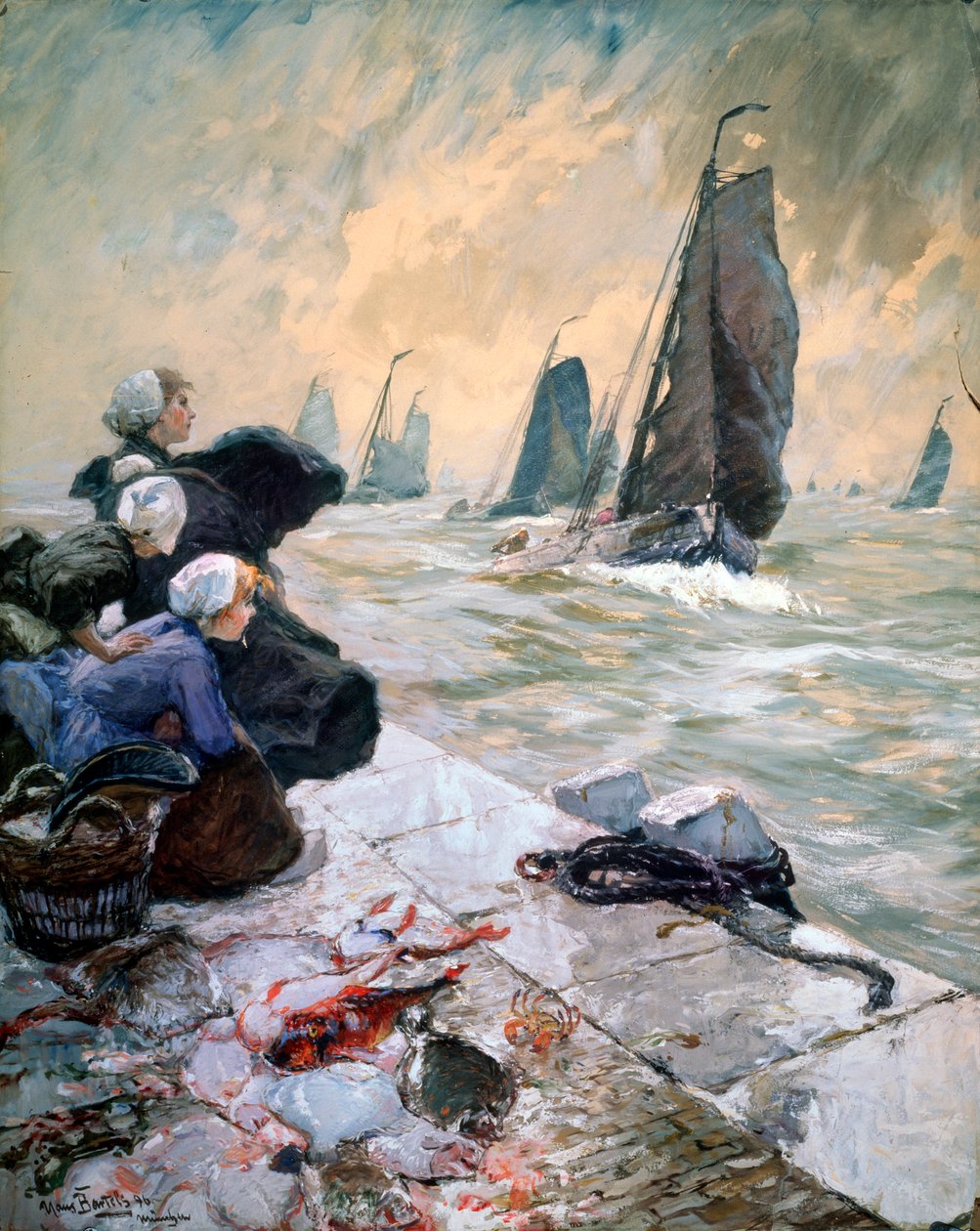 Balıkçıların Eşleri, 1896. by Hans von Bartels