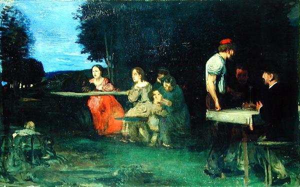 Bir Roma Sahnesi, 1871 by Hans von Marées