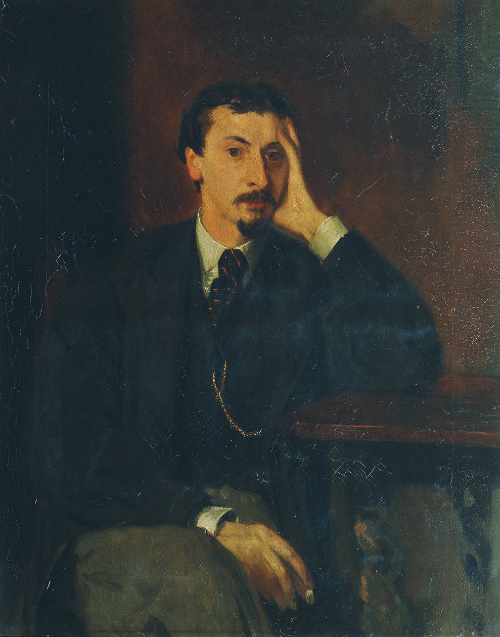 Şair ve filozof Gotthard Oswald Marbach by Hans von Marées
