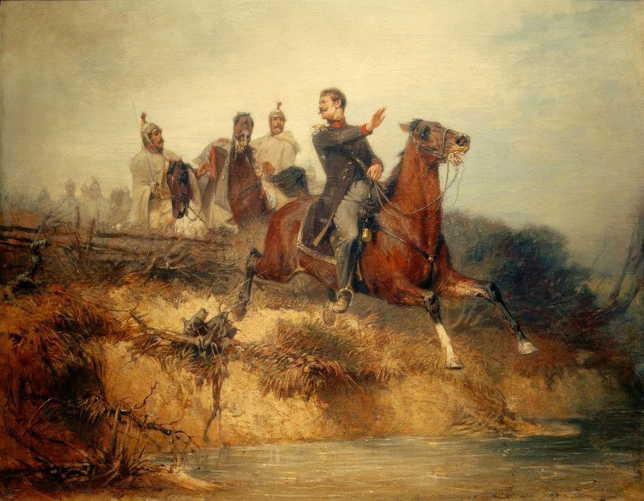 Özgürlük savaşlarından bir kare by Hans von Marées