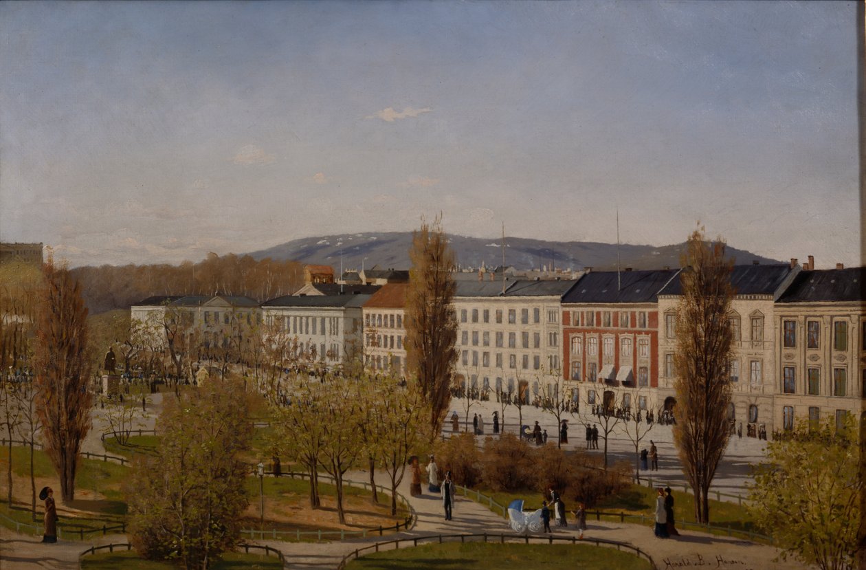 Karl Johans Caddesi by Harald B. Hansen