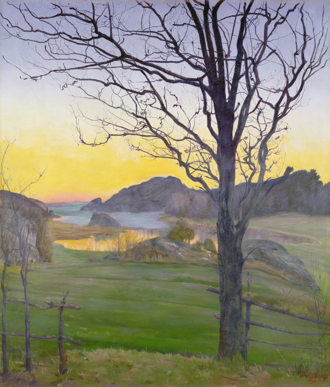 sonbahar manzarası by Harald Oscar Sohlberg