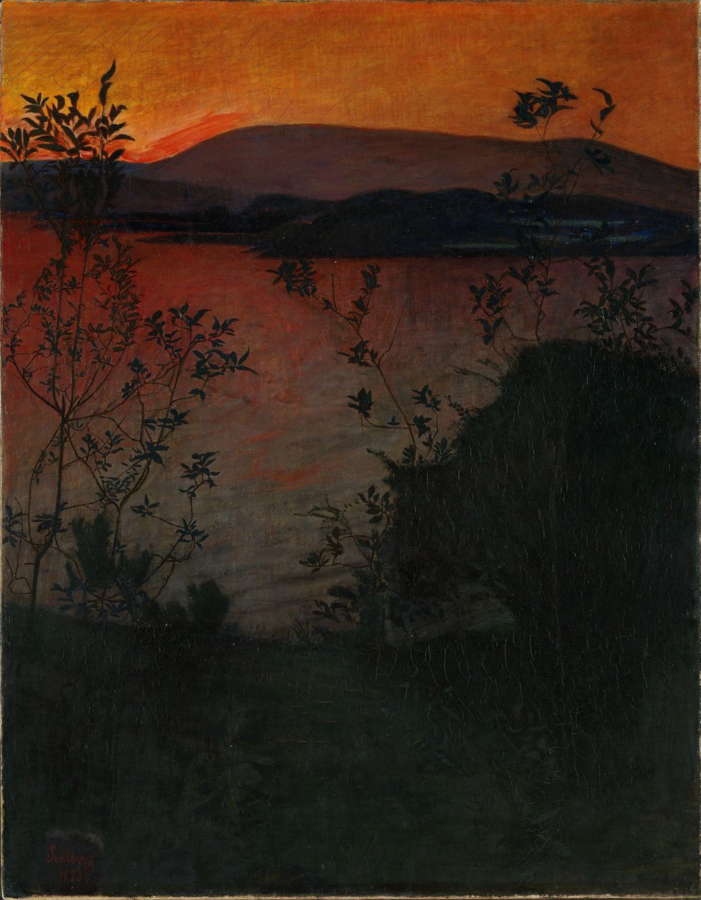 Akşam Parıltısı by Harald Oscar Sohlberg