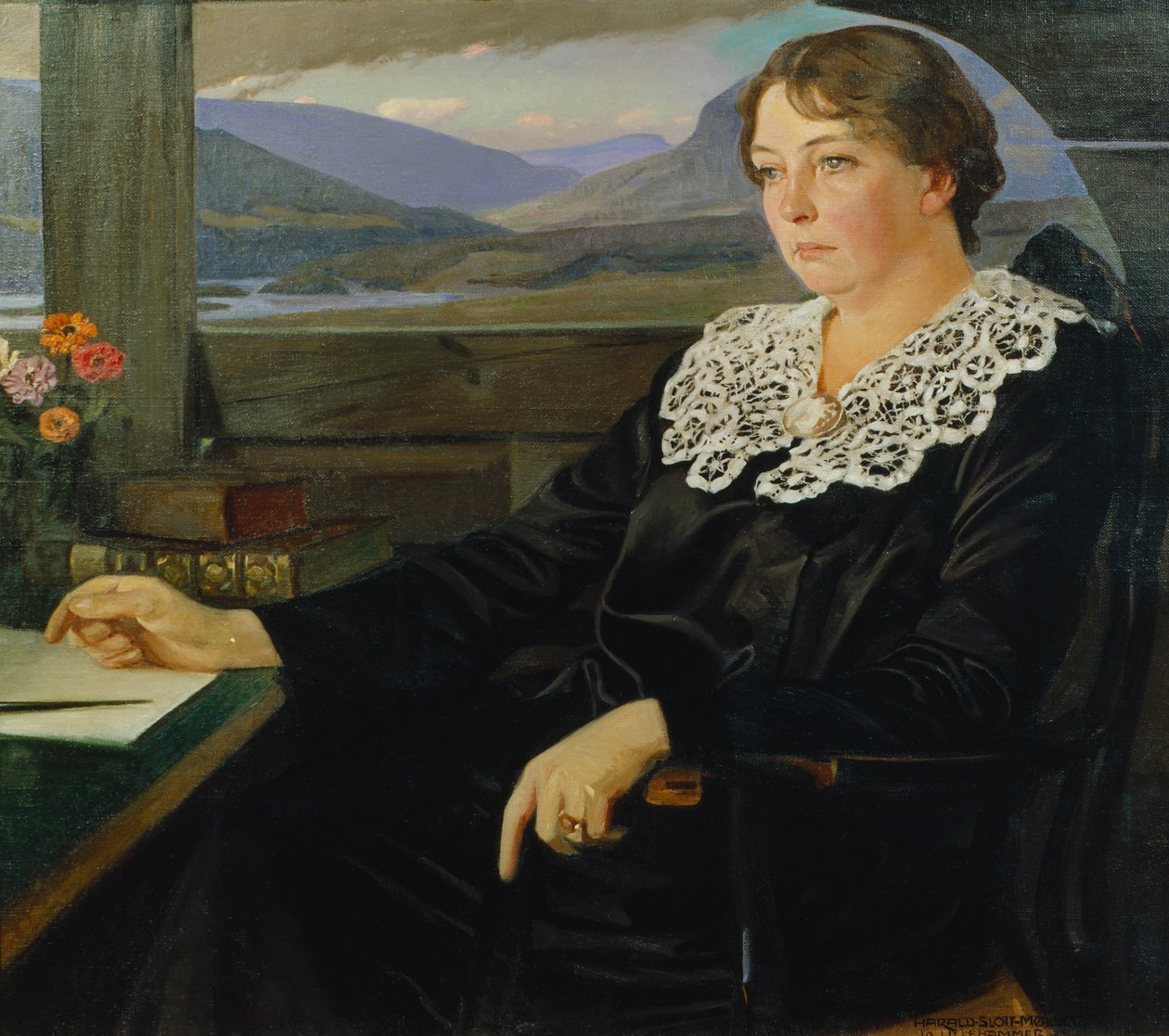 Yazar Sigrid Undset by Harald Slott-Moller