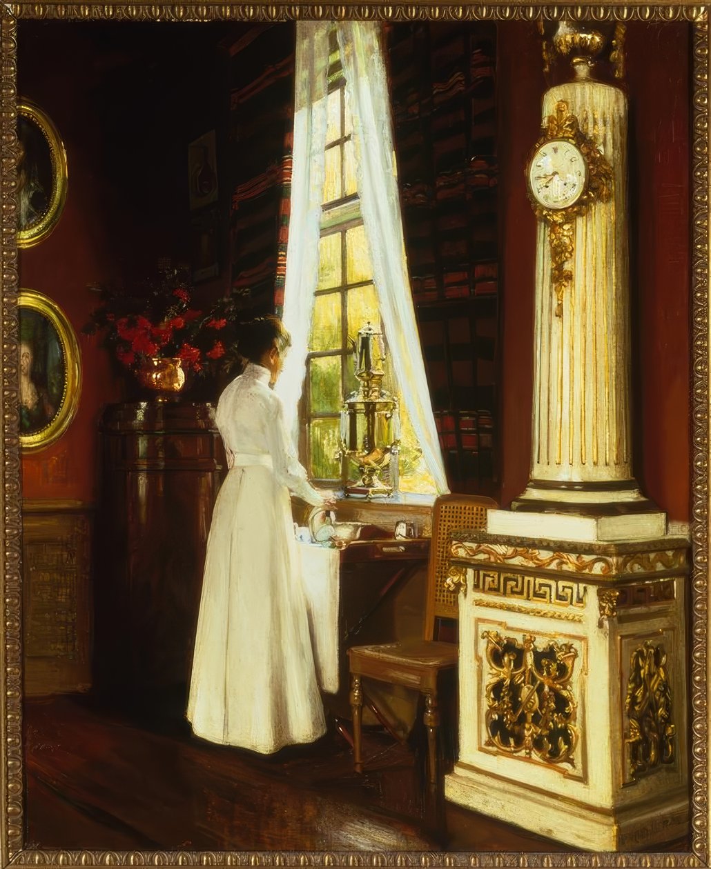 H.Slott-Möller, Sabah Kahvesi / Resim, 1914 by Harald Slott Moller