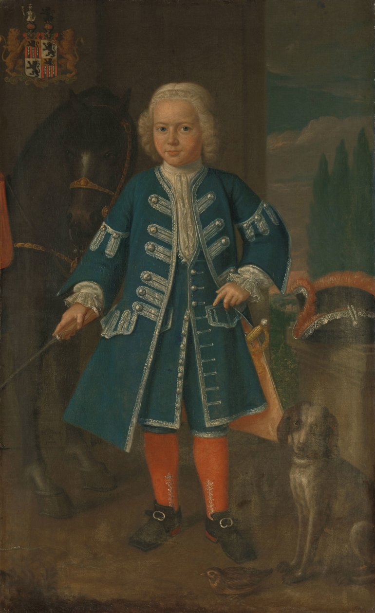 Babyloniënbroek Lordu Diederik van Hemert'in altı yaşındaki portresi by Harmanus Serin