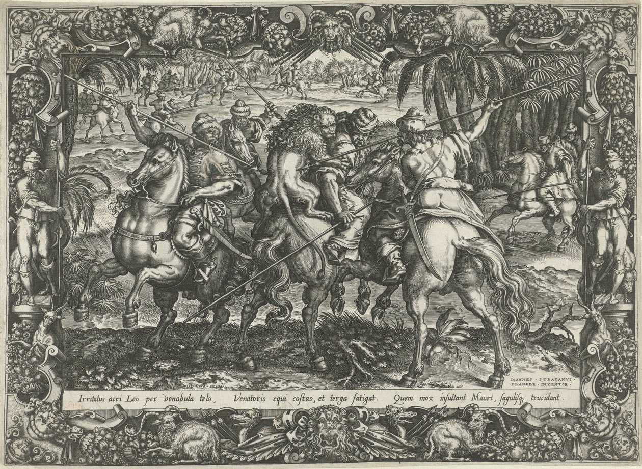 Aslan Avı Av Sahneleri (dizi başlığı) by Harmen Jansz Muller (rejected attribution)