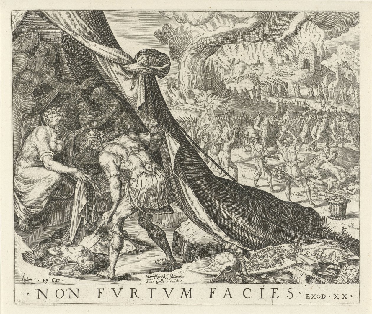 Achan ganimetleri çadırına gömer hırsızlık yapmayacaksın On Emir (dizi başlığı) by Harmen Jansz Muller