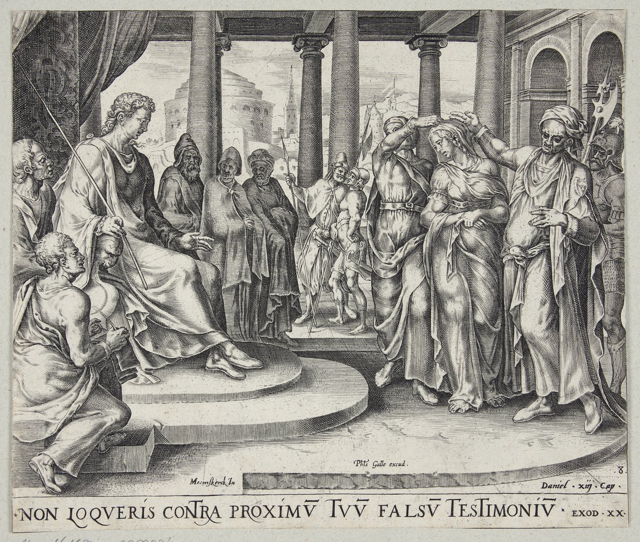 Susanne yaşlılar tarafından suçlanıyor by Harmen Jansz. Muller